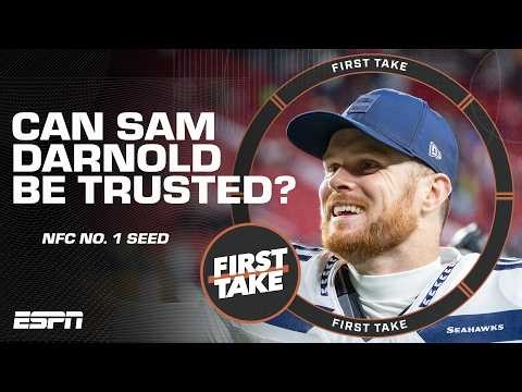 Cam Newton is waiting until PLAYOFFS to judge Sam Darnold's greatness, because... | First Take