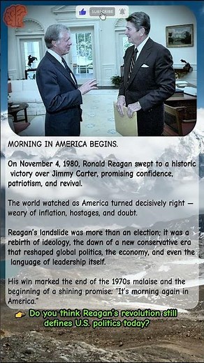 1980: Ronald Reagan Wins U.S. Presidency | The Conservative Revolution Begins | #shorts #USHistory
