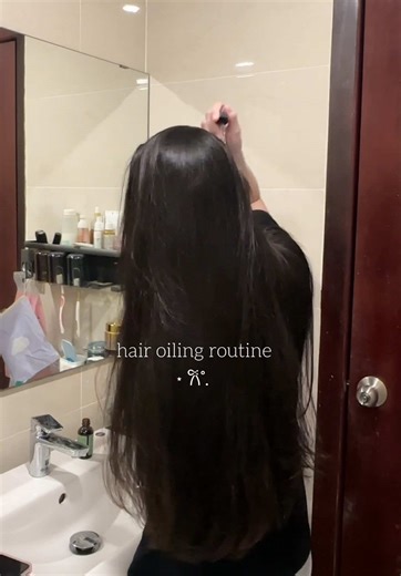 Hair care routine 🎀✨ #hairtok #hairoiling #haircareroutine #haircare