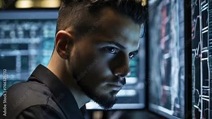 a coder person programming code on a sleek, minimalist laptop, capturing the fusion of creativity and precision in software development in the digital age.