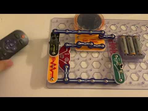 Snap Circuits 3D Illumination: Light and IR Controlled Light Tunnel