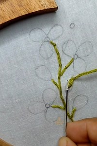 Basic embroidery stitches for beginners...🪡🪡🪡#embroidery #embrodering #handembroidery