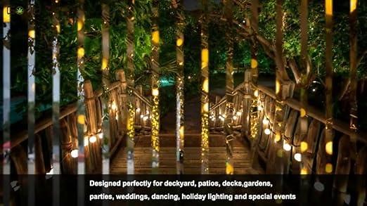 Gorld 100Ft G40 Globe String Lights, UL listed Backyard Lights, Super Long Hanging Indoor\/Outdoor...