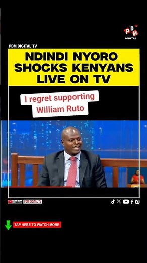 NDINDI NYORO SHOCKS KENYANS LIVE ON TV #kenyanews #latestnewstoday #kenyanlatestnews #ndindinyoro