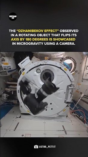 Mind-Blowing Dzhanibekov Effect in Space!