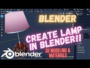 Learn how to create Lamp with Linen shade in Blender.