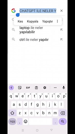 Telefonda Klavye İle Yazıyı Büyük/Küçük Harfe Değiştirme