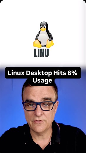 David Bombal on Instagram: "Linux Desktop Hits 6% Usage Is 2026 the year of the Linux desktop? New data from analytics.usa.gov reveals Linux market share has officially hit 6%, challenging Windows 10 and 11 domination. We break down the real US government stats. #linux #desktop #operatingsystem"