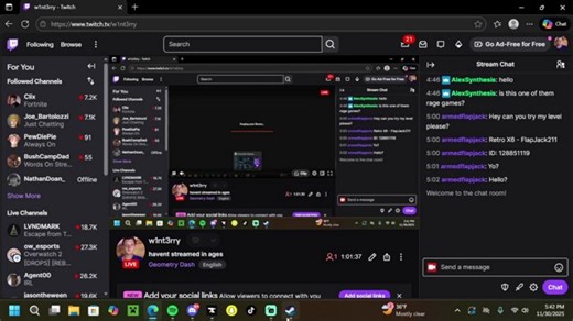 havent streamed in ages