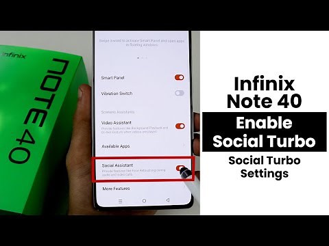Enable Social Turbo In Infinix Note 40 | Social Turbo Settings