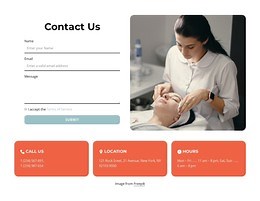 Contacts block with form - CSS Template by Nicepage