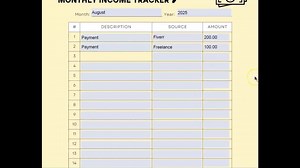 Simple Monthly Income/expense Tracker - Etsy Canada