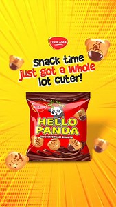 1.4K views · 37 reactions | With its fun panda shapes and rich chocolate center. Hello Panda is the snack that makes you feel like a kid again. #Cookania #HelloPanda #Cookie #Chocolatefilled #Tasty #Delightful | Cookania | Facebook