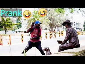 People's Reactions to My Statue Prank – Priceless #funny #prank #funnyvideos