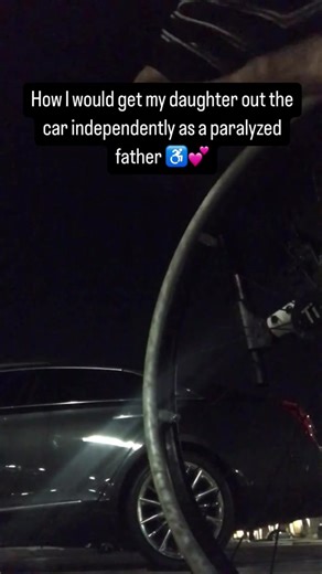 Dad and Daughter Bonding in a Wheelchair