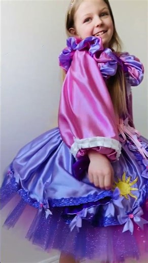 Girls Tangled Inspired Princess Rapunzel birthday versatile tutu costume dress #disney #rapunzel