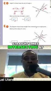 Finding Angles A and B Using Vertically Opposite Angles #shorts