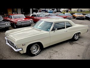 Test Drive 1965 Chevy Biscayne Big Block SOLD for $18,900 Maple Motors #494-1