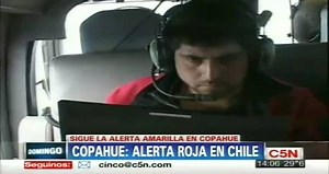 Copahue Volcano activity in Neuquen yellow and red alert in Chile