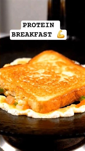 Bread Omelette in 1 Minute🍳🍞 | High Protein Breakfast