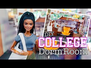 How to Make College Dorm Room With A Loft Bed | Dollar Store Crafts