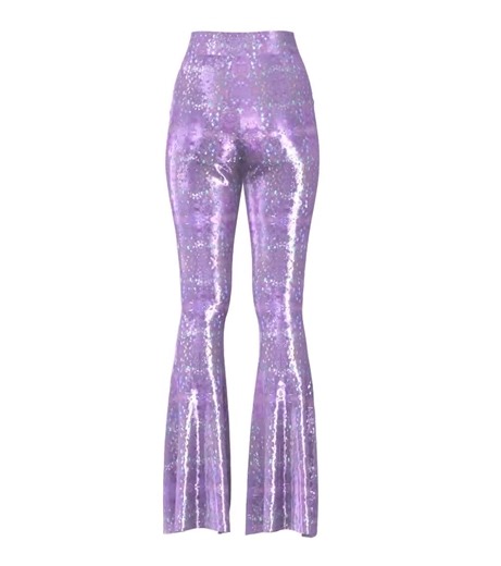 Mermaid Sequin Flare Pants – Shiny Festival Rave Leggings - Etsy