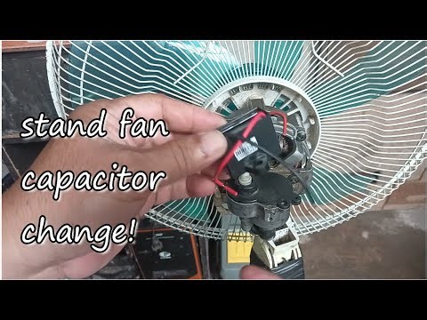 broken stand fan capacitor change