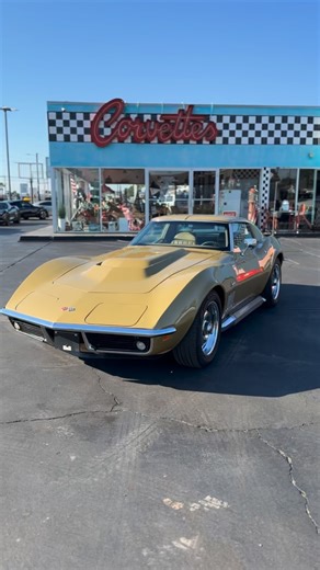 1969 Chevrolet Corvette Stingray Riverside Gold & Side Pipes😍 this is one of the best driving C3’s. We have purchased all year and a lot of money from the previous owner was invested to make the liability of this car in pristine condition. This is also a very unique color. I can’t remember the last time we had one in this color combination. Full listing on our website @thecorvetteplace Sale Price: $34,750 #car #corvette #texas #forsale #chevy #classic #sportcar | STINGRAY ALLEY