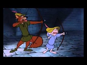 Robin Hood & Skippy shoot arrows at Rumpelstiltskin