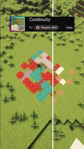 Minecraft BEST Continuity Mod Texture Packs #shorts
