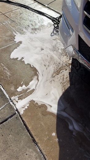 I keep my set ups simple. Nothing is fully anchored. In this situation I can have the pressure washer much lower than the water tank to get every bit of water | Curbside Detail
