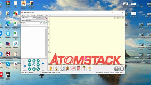 LaserGRBL软件SD卡文件导入