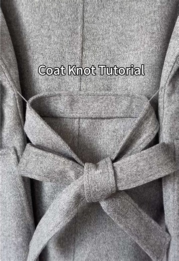 Coat Knot Tutorial: Stylish Winter Hack