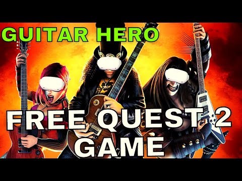 GUITAR HERO IN VR!? FREE QUEST 2 GAME YOU MUST TRY! GUITAR HERO GAME IN VR! GUITAR KING VR