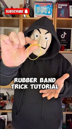 SIMPLE RUBBER BAND TRICK EXPLAINED #magic #tricks #tutorial