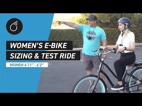 Women's E-Bike SIZING & TEST RIDE | Electric Bike Demo for ALL HEIGHTS