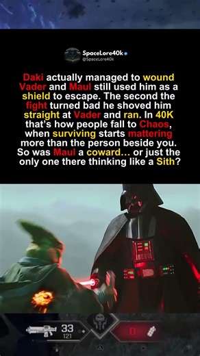 Pushing your own ally into VADER #maulshadowlord #darthvader #darthmaul #starwarsfan #sith
