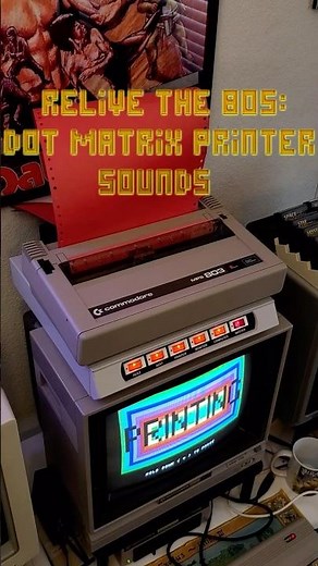 The Iconic Sound of a Dot Matrix Printer on the Commodore 64