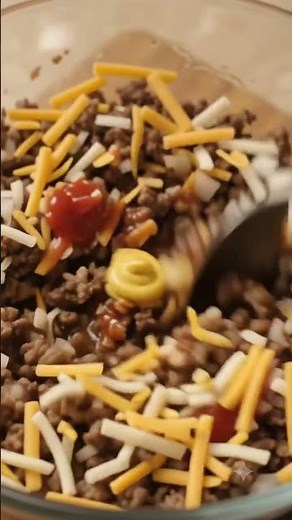 5 Minute Snack: Crispy Cheeseburger Pocket Recipe 😋👌 #easyrecipe