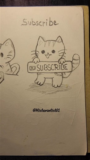 How to draw easy cat tutorial | Cat drawing