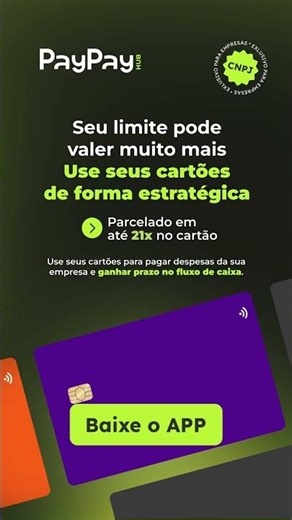Seu limite pode valer muito mais com PayPay