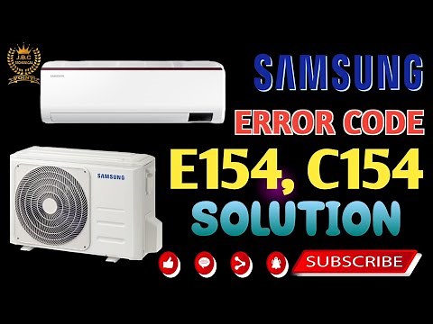 Samsung inverter AC error E154, C154 error code solve || Samsung AC error code E154 solution ||
