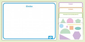 2D Shape Cut and Stick Sorting Activity