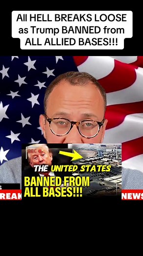 Trump banned from allied military bases sparks global backlash