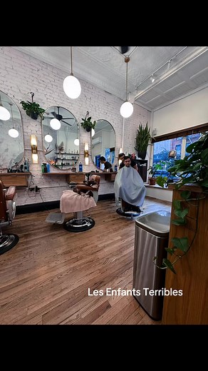 ⭐️ Les Enfants Terribles ⭐️ is my favorite haircut bar! Benoit did an excellent job with my son's haircut and was able to find a way to style his super spiky straight hair. The decoration is impressive and very original. From the motorcycle to the camera to the overall aesthetics, it gets my five stars. The team is professional, knowledgeable and friendly. #lesenfantsterribles #haircutbar #parkslope #brooklyn #ny #excellentcustomerservice #creatorsearchinsights #viraltips #viral #howtogoviral #i