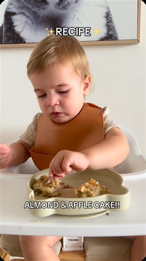 Maeva Da Silva on Instagram: "This is the BEST Apple & almond cake you’ll ever make!! 🍎✨ Looking for more delicious and easy recipe ideas for your little one? ✨Download my eBooks, “Baby-Led Weaning Recipes & Tips!” and “Little Hands in the Kitchen”, packed with tons of tasty and healthy options for your bubba! Link is in my bio 🫶🏼 #blw #babyledweaning #babyledweaningideas #blwinspiration #blwideas #babyfood #momsofinstagram #blwrecipes #toddlerfood #toddlerrecipes #babyrecipes #kidsrecipes #b