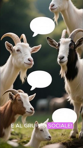 Le capre non solo comunicano tra loro, ma lo fanno proprio come noi