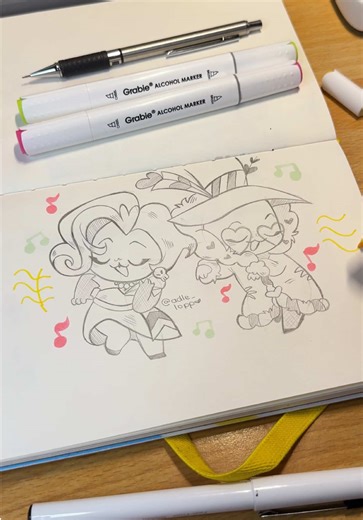 Cute Hazbin Hotel Fan Art Featuring Valentino and Velvette