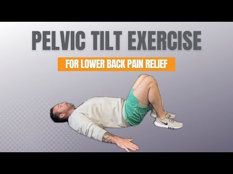 Pelvic Tilt Exercise For Lower Back Pain Relief (Beginner Friendly)
