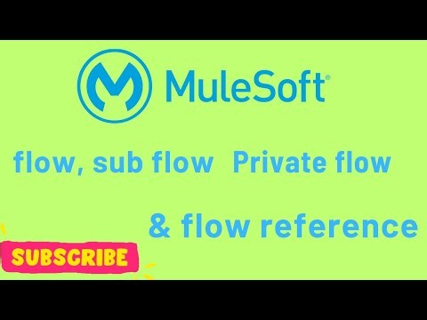 Flow | sub flow and Private flow | flow reference | Mule 4